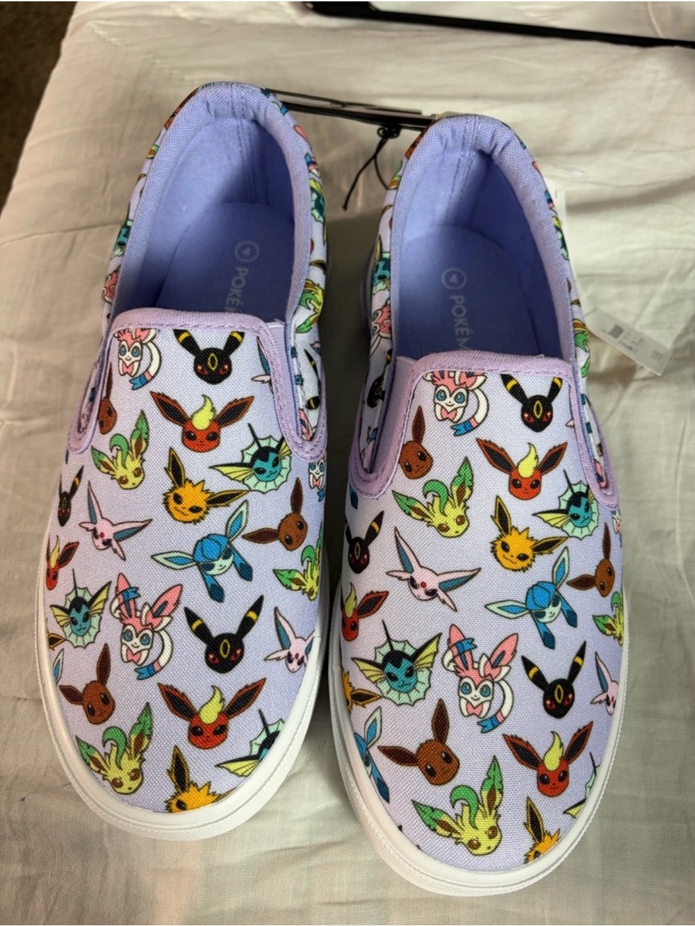 Kids' Lavender Pokémon Eeveelutions Slip-On Shoes